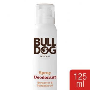 Bulldog Skincare Bergamot & Sandalwood Spray Deodorant 125ml