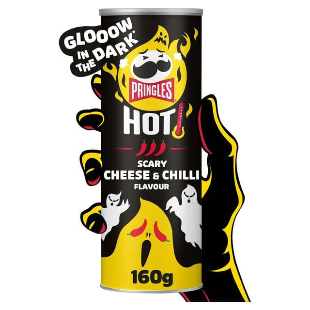 Pringles Hot Flamin' Cheese Sharing Crisps 160g - gallery image 1