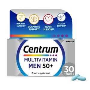Centrum Men 50+ Multivitamins & Vitamin Tablets x30