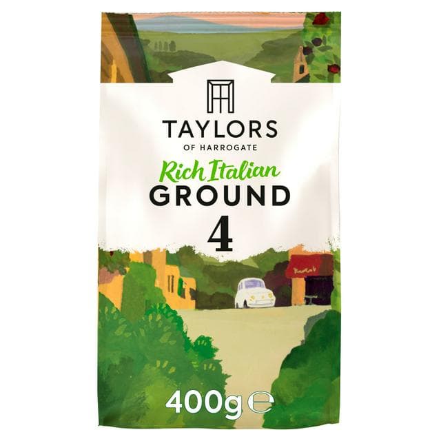 Taylors of Harrogate Rich Italian Roast Ground Coffee 400g - gallery image 1