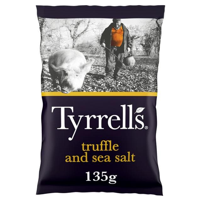 Tyrrells Truffle & Sea Salt Sharing Crisps 135g - gallery image 1