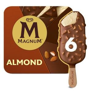 Magnum 6 x 100ml Almond Ice Cream Sticks