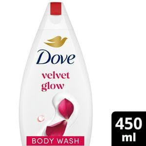 Dove Velvet Glow Body Wash Shower Gel 450ml