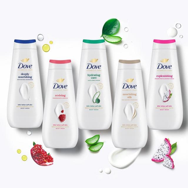 Dove 225ml Advanced Care Nourishing Silk Body Wash - gallery image 4