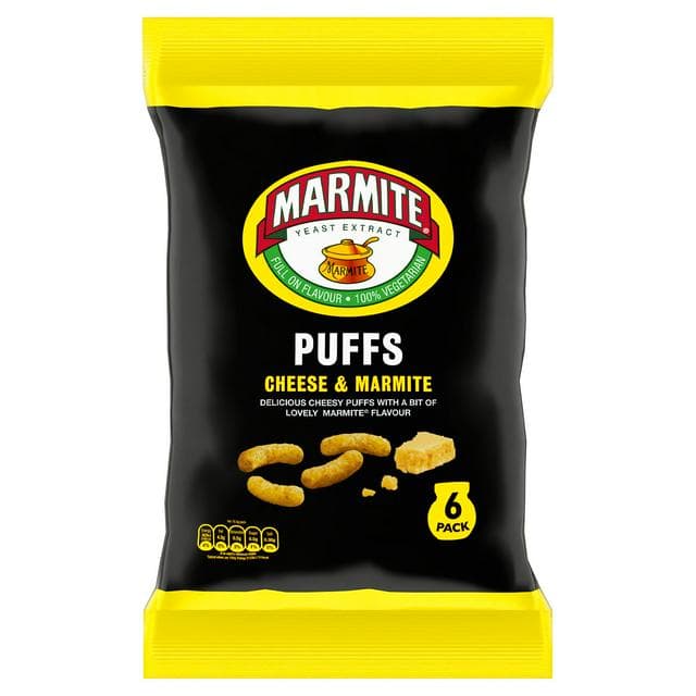 Marmite Cheese & Marmite Puffs 6x16.5g - gallery image 1