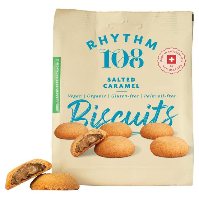 Rhythm108 Chocolate & Salted Caramel Biscuits 135g - gallery image 1