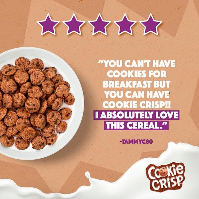 Nestle Cookie Crisp Chocolate Cereal 500g - gallery image 4