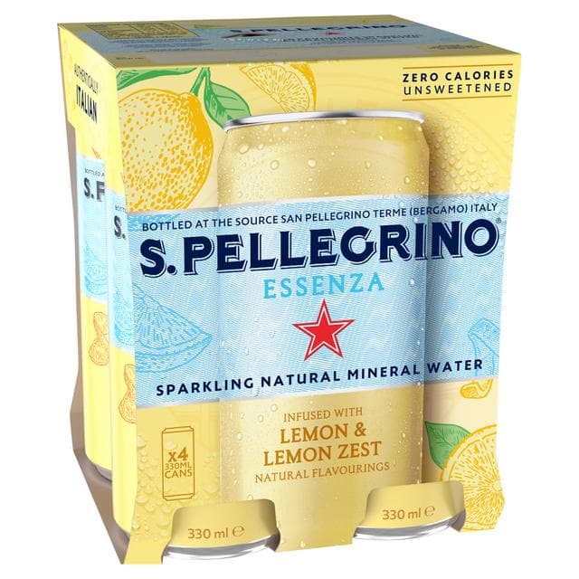 San Pellegrino Essenza Sparkling Water Lemon 4x330ml - gallery image 6