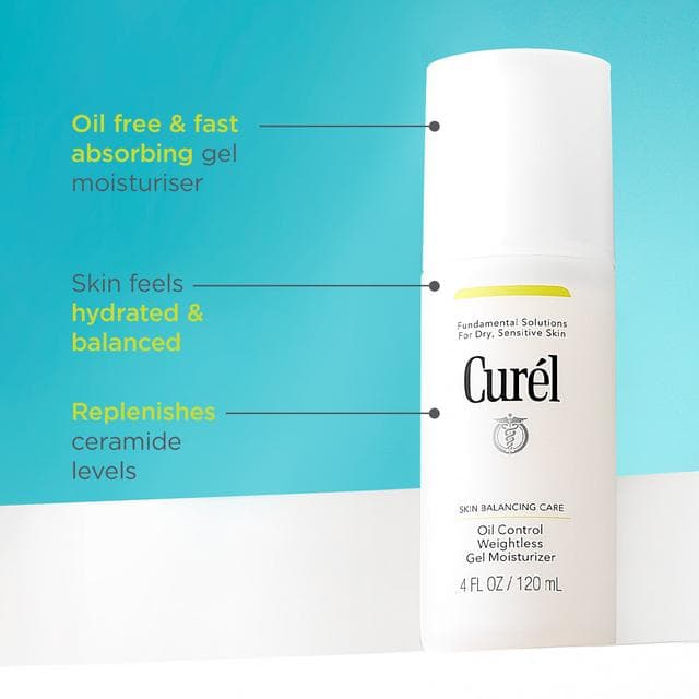 Curél Skin Balancing Care Oil Control Weightless Gel Moisturiser 120ml - gallery image 2