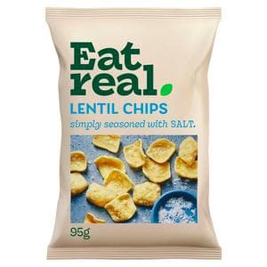 Eat Real Salted Lentil Chips Sharing 95g