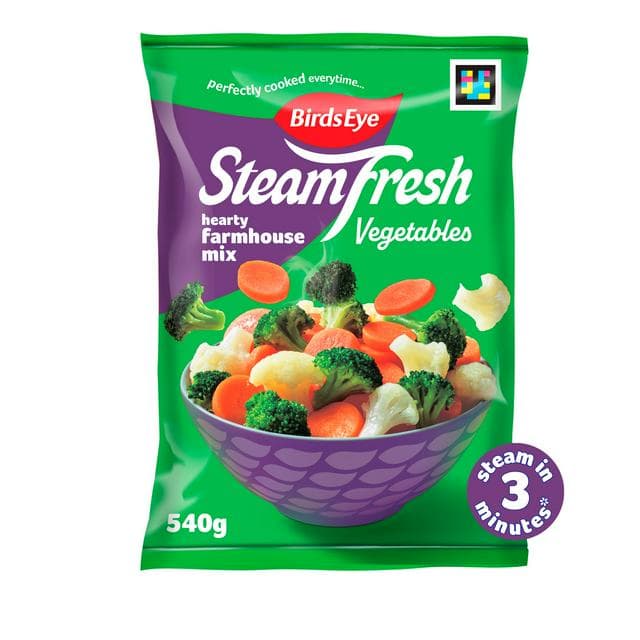 Birds Eye Steamfresh Hearty Farmhouse Mix Steam Bags x4 540g - gallery image 1