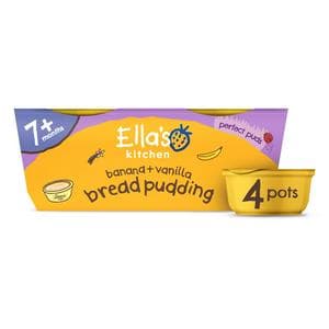 Ella's Kitchen Banana + Vanilla Bread Pudding 7 Months+ 4x80g