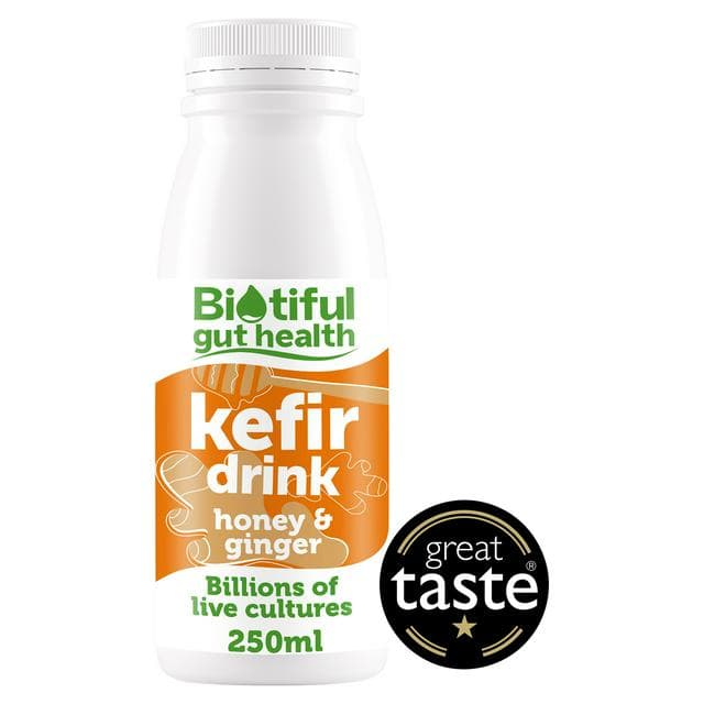 Biotiful Gut Health Kefir Drink Honey & Ginger 250ml - gallery image 1