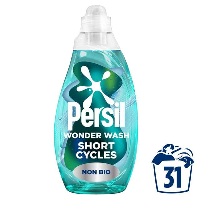 Persil Wonder Wash Non Bio Liquid Detergent Speed Clean Quick Wash 31 Washes 837ml - gallery image 1