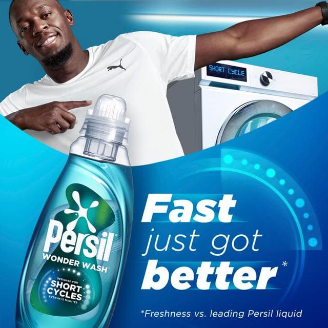 Persil Wonder Wash Non Bio Liquid Detergent Speed Clean Quick Wash 31 Washes 837ml - gallery image 2