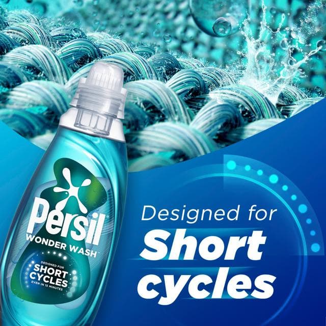 Persil Wonder Wash Non Bio Liquid Detergent Speed Clean Quick Wash 31 Washes 837ml - gallery image 3