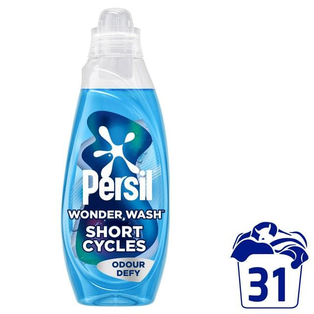 Persil Wonder Wash Bio Liquid Laundry Odour Defy Speed Clean Quick Wash 31 Washes 837ml - gallery image 1
