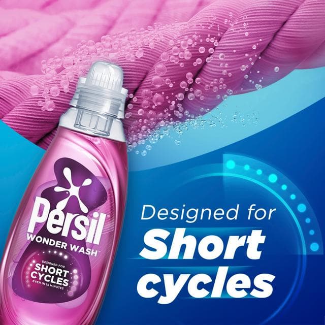 Persil Wonder Wash Bio Liquid Detergent Ultra Care Speed Clean Quick Wash 31 Washes 837ml - gallery image 5