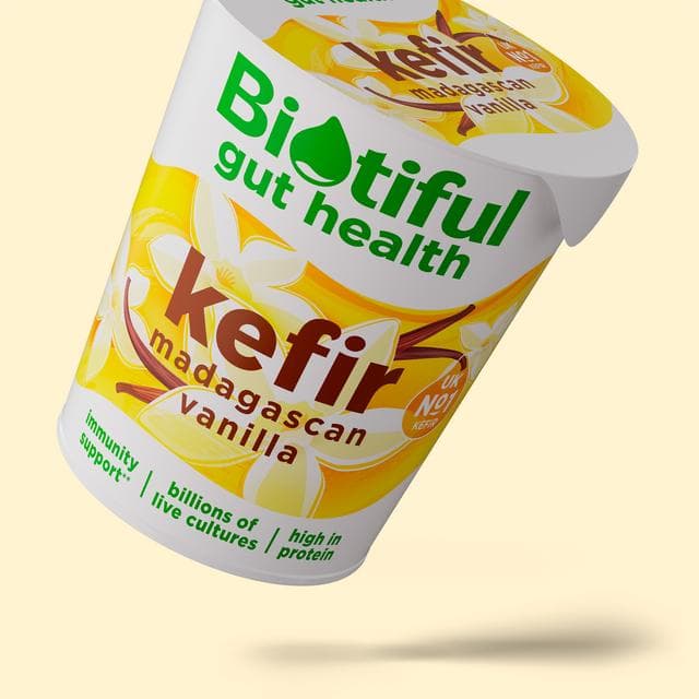 Biotiful Gut Health Kefir Yogurt Madagascan Vanilla 350g - gallery image 2
