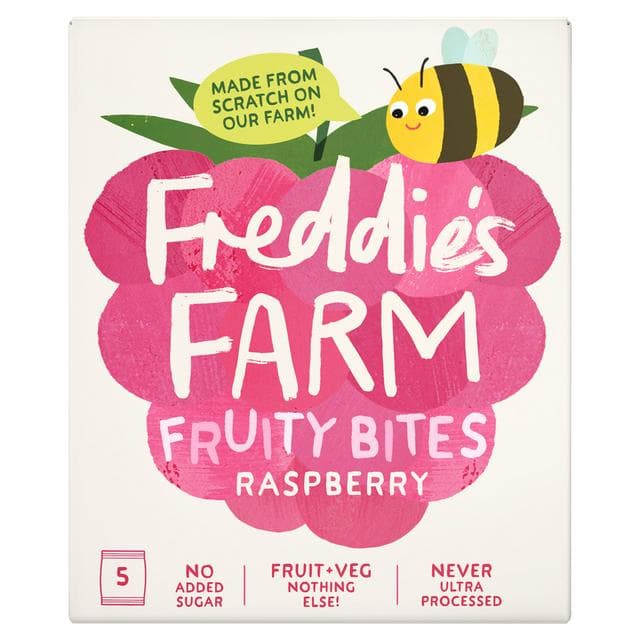 Freddie's Farm Fruit Shapes Raspberry 5x20g - gallery image 1