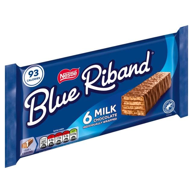 Blue Riband Original Wafer Biscuit Bar Multipack x6 108g - gallery image 2