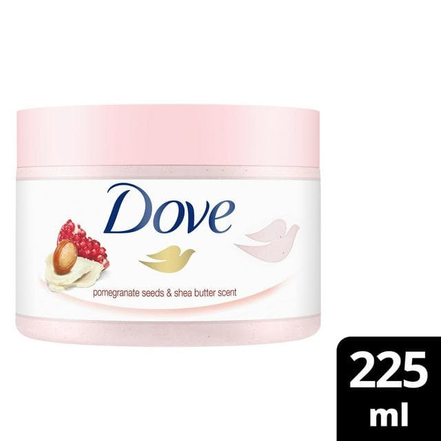 Dove Exfoliating Body Scrub Pomegranate Seeds & Shea Butter Scent 225ml - gallery image 1