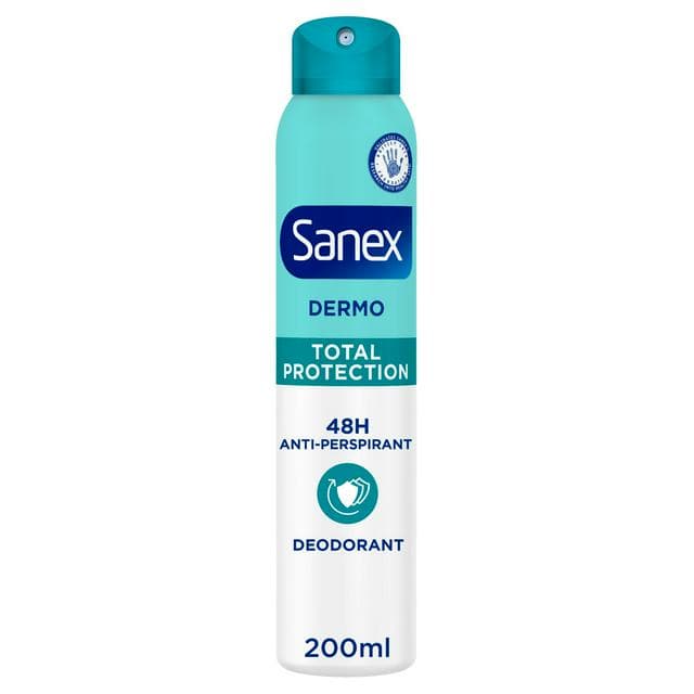 Sanex Derma Care+ Total Protection 72 Hour Antiperspirant Spray Deodorant 200ml - gallery image 1