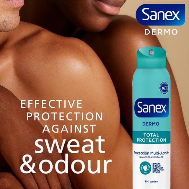 Sanex Derma Care+ Total Protection 72 Hour Antiperspirant Spray Deodorant 200ml - gallery image 2