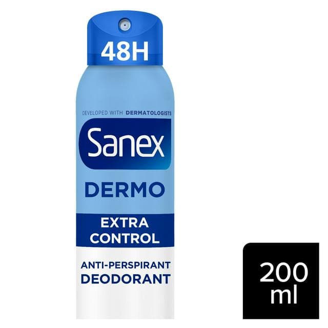 Sanex Derma Care+ Extra Control 72 Hour Antiperspirant Spray Deodorant 200ml - gallery image 1