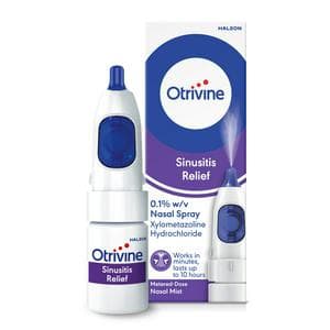 Otrivine 10ml Sinusitis Relief Decongestant Nasal Spray