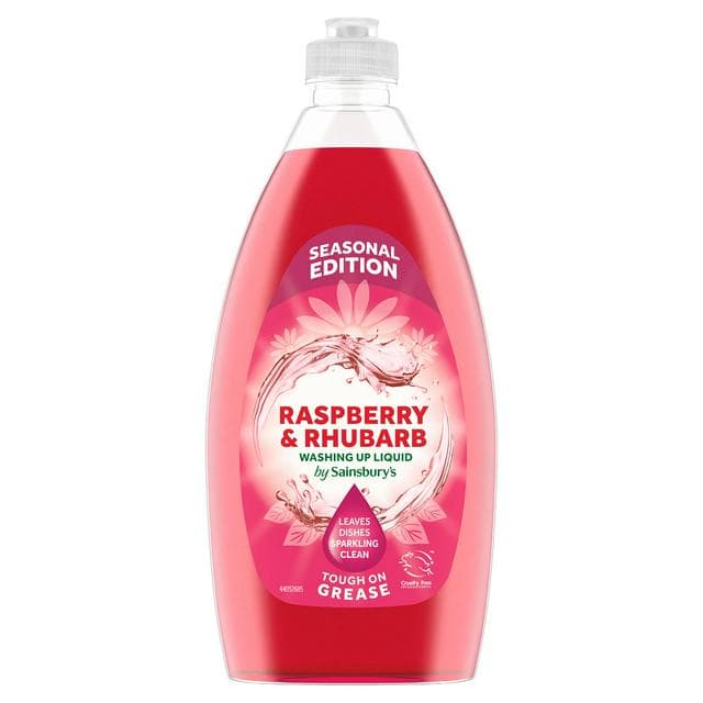Sainsbury's 500ml Raspberry & Rhubarb Washing Up Liquid, Seasonal Edition - gallery image 1