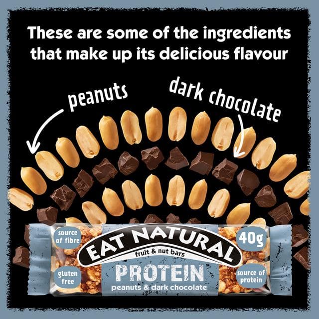 Eat Natural Protein Peanuts Dark Chocolate Fruit & Nut Bars 40g - gallery image 4