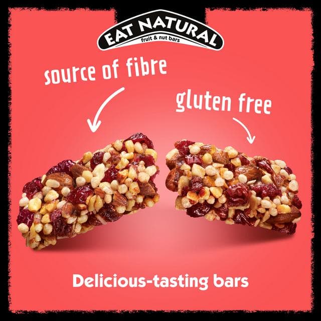 Eat Natural Almond & Cranberry with Pomegranate & Honey Cereal Bar 40g - gallery image 2