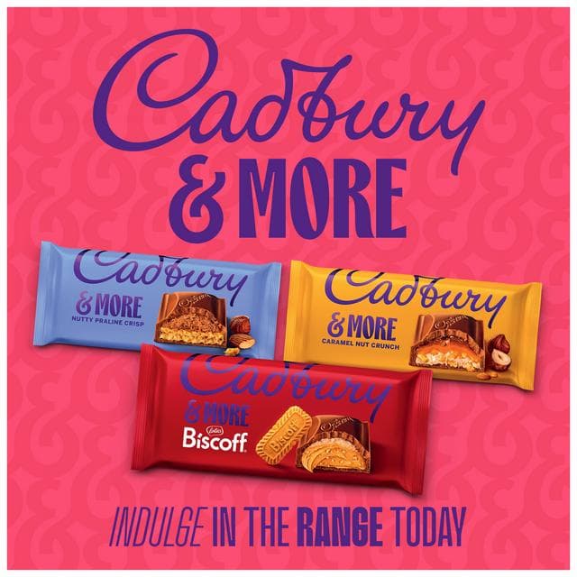 Cadbury Dairy Milk &More Caramel Nut Crunch Chocolate Bar 180g - gallery image 3