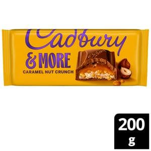 Cadbury Dairy Milk &More Caramel Nut Crunch Chocolate Bar 180g