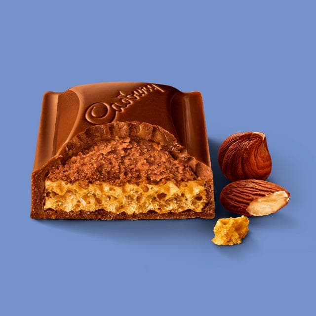 Cadbury Dairy Milk & More Nutty Praline Crisp Chocolate Bar 180g - gallery image 3