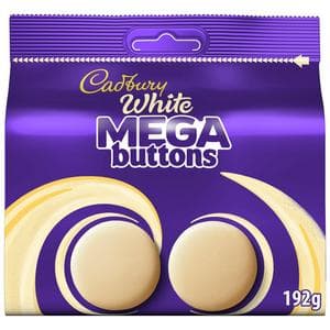 Cadbury White Chocolate Mega Buttons Pouch 192g