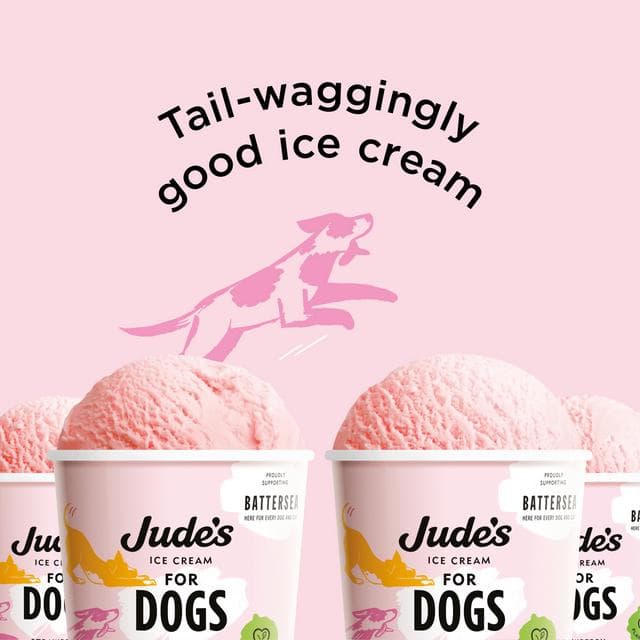 Jude's Ice Cream for Dogs Strawberry, Apple & Banana 4x90ml - gallery image 2