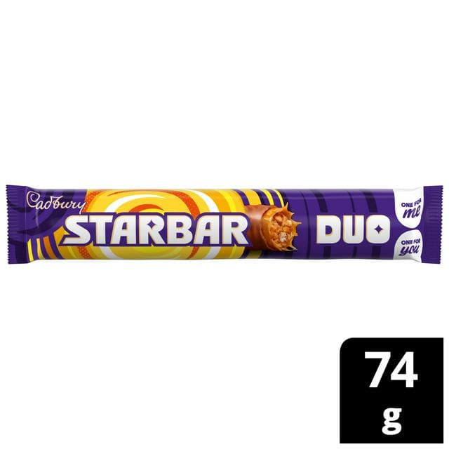 Cadbury Starbar Duo Chocolate Bar 74g - gallery image 1
