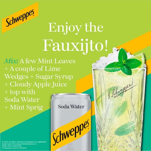 Schweppes Soda Water 12x150ml - gallery image 2