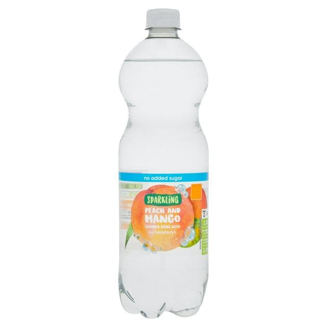 Sainsbury's Peach & Mango Sparkling Water 1L - gallery image 1