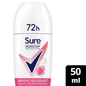 Sure Women Antiperspirant Deodorant Roll On Nonstop Bright Bouquet 50ml