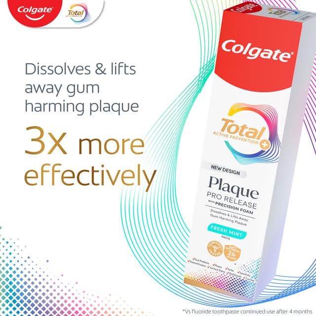 Colgate Total Plaque Pro Release Fresh Mint Toothpaste 75ml - gallery image 2