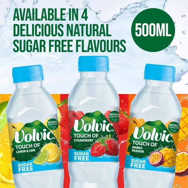 Volvic Touch of Fruit Sugar Free Lemon & Lime Flavoured Water 6x500ml - gallery image 2