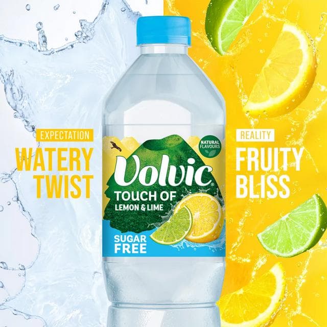 Volvic Touch of Fruit Sugar Free Lemon & Lime Flavoured Water 6x500ml - gallery image 5