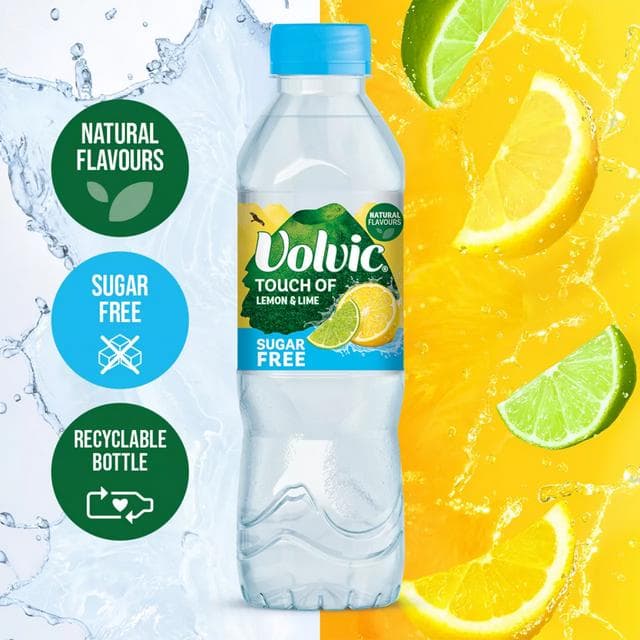 Volvic Touch of Fruit Sugar Free Lemon & Lime Flavoured Water 6x500ml - gallery image 6