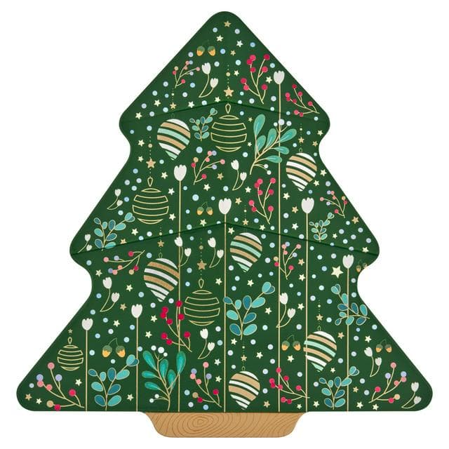 Sainsbury's Chocolate Presents Biscuit Tree Tin 200g - gallery image 1