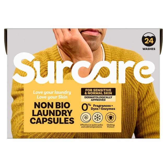 Surcare Sensitive Non Bio Laundry Capsules 24x17ml - gallery image 1