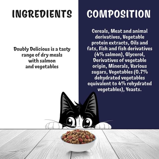 Felix Doubly Delicious Salmon & Vegetables Dry Cat Food 750g - gallery image 5