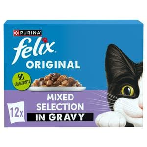 Felix Original Mixed Selection in Gravy Wet Cat Food 12 x 85g